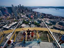 Among the new features are a cantilevered staircase and. Renovated Space Needle Reopens In Seattle 2018 08 09 Architectural Record