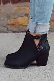 Leather Black Shoes Buckles Boots Shoes Black Leather Shoes