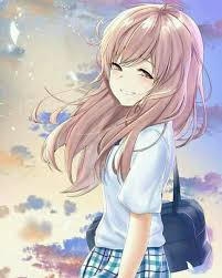 Blonde blue eyes blue hair brown hair colorful girl. Pin On Anime Art Beautiful Videos Blonde