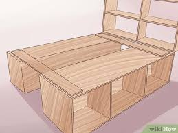 3 Ways To Build A Wooden Bed Frame Wikihow How to build beautiful $100 easy diy bed frame & wood headboard with natural finishes & $1500 look! 3 ways to build a wooden bed frame