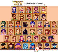 Mods All Villager Portraits In Stardew Valley By Our Times Einari Download Http Community Playstarbound Com Stardew Valley Stardew Valley Fanart Valley