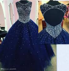 Quinceanera Dresses Ball Gown Princess Puffy 2019 Dark Royal Blue Tulle Masquerade Sweet 16 Dark Blue Prom Dresses Quinceanera Dresses Blue Masquerade Dresses