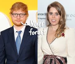 Edward christopher sheeran mbe (/ˈʃɪərən/; Wait Princess Beatrice Really Did Stab Ed Sheeran In The Face Perez Hilton