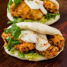 We Are Pleased To Announce The Marriage Of Fried Chicken To Steamed Buns Steamed Buns Chicken Buns Fried Chicken