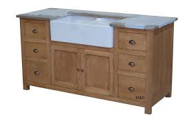 Notre rangement pivotant et tablettes cuisine pour élément d'angle permet d'exploiter des coins difficiles et nos séparateurs pour tiroir, de gérer idéalement le volume intérieur. Meuble Evier De Cuisine 2 Bacs En Bois