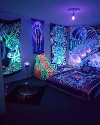 Chill Room Neon Room Black Light Room Aesthetic wallpapers vaporwave wallpaper retro room. black light room
