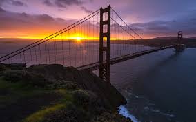 Born in kentucky and raised in san francisco, cyrus noble debuted to popular acclaim in 1871 amid san francisco's booming gold rush and barbary coast eras. Golden Gate Bridge San Francisco Bay Ocean Sea Roads Sunset Sky Wallpaper 1920x1200 84801 Wallpaperup