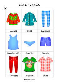 printable flashcards 123 kids fun apps clothes worksheet flash cards for simple plus
