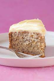 Easy Banana Cake With Cream Cheese Frosting - Sweetest Menu