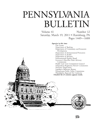 2 w main st schuylkill haven, pa 17972. Pa Bulletin Pennsylvania Bulletin