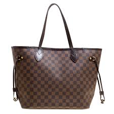 Louis Vuitton Damier Ebene Canvas Neverfull Mm Bag