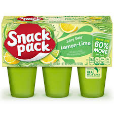 Snack Pack Lemon Lime Juicy Gels With Real Fruit Juice Super Size 5 5 Oz 6 Pack Walmart Com Super Snacks Snacks Lemon Lime