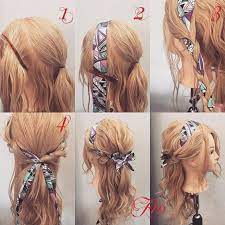 12 Fun And Easy Hair Styles For Your Daily Routine Scarf Hairstyles Headband Hairstyles Hair Tutorial