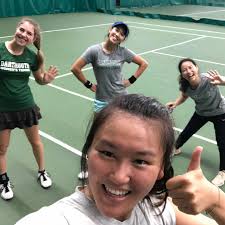 And then there were 4️⃣! DWT alumna Akiko Okuda '15 recently joined the NJ  practice sessions with co-captain Jingyi '22, Ashley '23 & DWT alumna Taylor  Ng '17. And congrats to Taylor