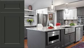 Liberty Shaker Gray Framed Birch Cabinets New Generation Kitchen Bath