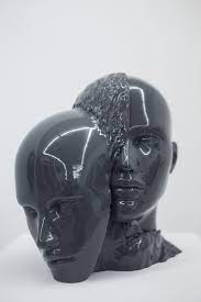 Body Double 3d Printed Sculpture C4d Collision Simulation Pla Bioplastic Acrylic Paint Sculpture Lion Sculpture Art