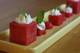 Feta Cheese Mousse And Summer Fruits Watermelon And Feta Food Feta Cheese Salad