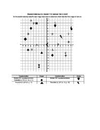 Geometric Transformations Code Breaker Activity By Themathgals Tpt