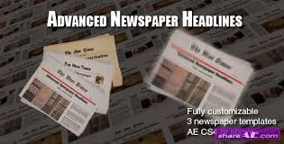  download unlimited premiere pro, after effects templates + 10000's of all digital assets. Newspaper Free After Effects Templates After Effects Intro Template Shareae