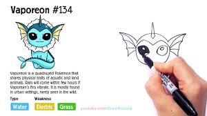 Cute coloring pages for adults valid cute coloring pages valentine from draw so cute animal coloring pages. How To Draw Pokemon Vaporeon Step By Step Easy Eevee Evolution Video Dailymotion