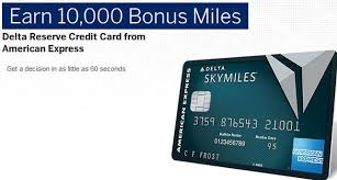 Those members can earn 80,000 bonus miles after spending $3,000 in purchases on their new card in the first three months, plus an. Delta Reserve Credit Card From American Express Review