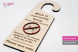 Using door to door provides higher efficiency for users. Parent Is Busy Double Sided Door Hanger Created For Me Canada