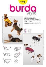 patron de manteau pour chien burda 7752 manteau pour chien modeles de vetements pour chien manteau pour petit chien