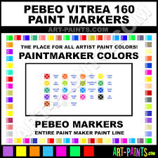 Pebeo Vitrea 160 Paintmarker Marking Pen Colors Pebeo