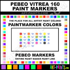 Pebeo Vitrea 160 Paintmarker Marking Pen Colors Pebeo