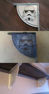 Cool Star Wars Inspired Stormtrooper Steel Shelf Brackets Holders The Perfect Geek Room Decor Ad Starw Star Wars Furniture Star Wars Bedroom Cantina Decor
