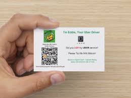 Premium cards printed on a variety of high quality paper types. Uber Drivers Get Creative To Accept Bitcoin Donations Bitcoinist Com