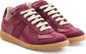 Choose from over 2000+ new products added daily. Maison Margiela Women S Shoes In Red Color Berry Red Leather And Suede Combine To Make These Unfussy Replica Sneakers A Pl Sneakers Red Shoes Suede Sneakers