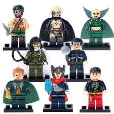 Thanks to the brick teach: 8pcs Fandral Malekith Shang Chi Hogun Minitoys Superheroes Minifigure Block Toys