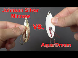 Aqua Dream Spoon vs Johnson Silver Minnow Spoon [Lure Comparison Test]