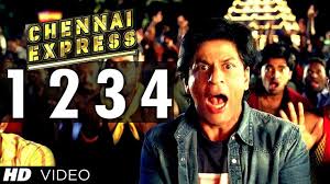 One Two Three Four Chennai Express Song Shahrukh Khan Deepika Paduk Omg Chennai Express Bollywood Movie Songs Bollywood Music