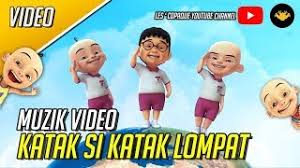 Dihalaman rumahku darilah pagi hingga kepetang tak jemu ku memandang. Upin Ipin Lompat Si Katak Lompat Music Video