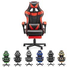 Gtracing gaming chair is your ideal choice for working, studying, and gaming. Amazon Com Soontrans Red Gaming Chair E Sports Chair Pc Computer Chair Racing Style Gamer Chair With Hight Adjustment Lumbar Support Headrest Retractable Footrest Red Furniture Decor
