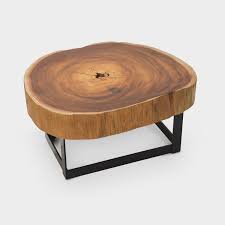4.5 out of 5 stars. Vinhatico Crosscut Wood Metal Coffee Table 02 Rotsen Furniture