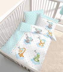 fein biber baby bettwasche tiere safari sterne in mint blau grun grosse 40x60 100 x 135 cm hergestellt in deu bettwasche kinder baby bettwasche bettwasche