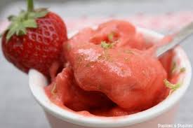 Recette Glace Citron Vert Fraises Citron Vert Fraise Glace A La Fraise