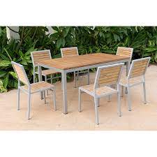 Buy wooden garden dining sets online! Patio Funiture Garden Aluminum Frame Teak Wood Dining Table And Chair Set For Outdoor Buy Garden Dining Sets Wooden Dining Set Teak Wood Dining Set Product On Alibaba Com