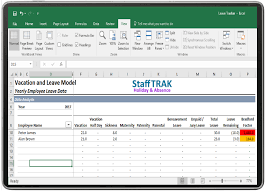 Leave schedule templates are used to record and keep track of employee leave requests that have been approved and declined for various reasons. Stafftrak Holiday Absence Management Smart Excel Template Thecareercafe Co Uk