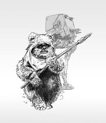 Jason Palmer Depicts Wicket The Ewok Fantastic Stuff Star Wars Illustration Star Wars Art Star Wars Images