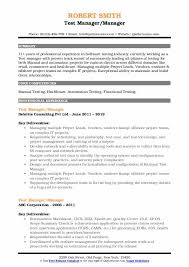 test manager resume samples qwikresume