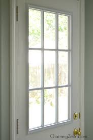 Maintain privacy on any standard steel door window with. Remodelaholic No Sew Magnetic Window Covering
