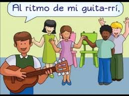 Mi Guitarri A Musical Chairs Song By Calico Spanish On Youtube Kids Songs Elementary Spanish Spanish Songs