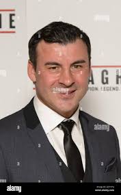 Joe Calzaghe assiste à la première de M. Calzaghe, à l'hôtel May Fair de  Londres Photo Stock