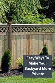 Easy Ways To Make Your Backyard More Private Backyard Privacy Backyard Natural Fence