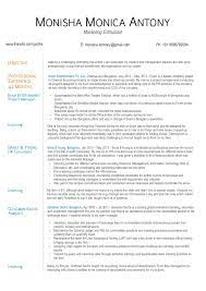 Strategy and operations analyst tasks and skills. Monisha Resume