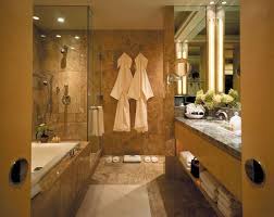 Four Seasons Hotel Nyc Florentine Marble Bathrooms With A Glass Enclosed Shower Stall A Deep Hotel Bathroom Design Hotel Bathroom Wallpaper Hotel Bathroom